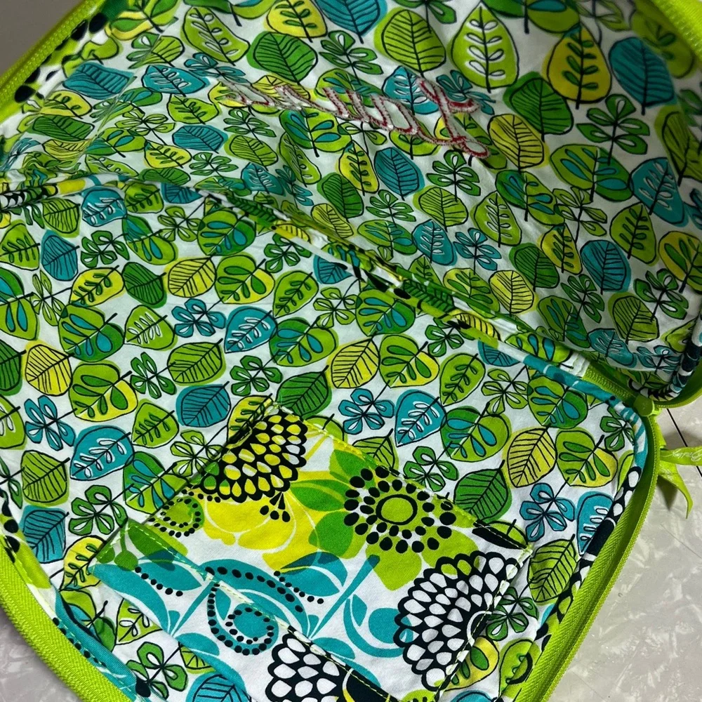 Vera Bradley Laptop Sleeve 14”x11” Limes Up LAURA personalized